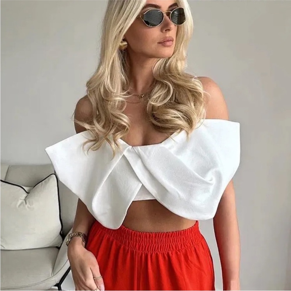 ZARA Bow crop top